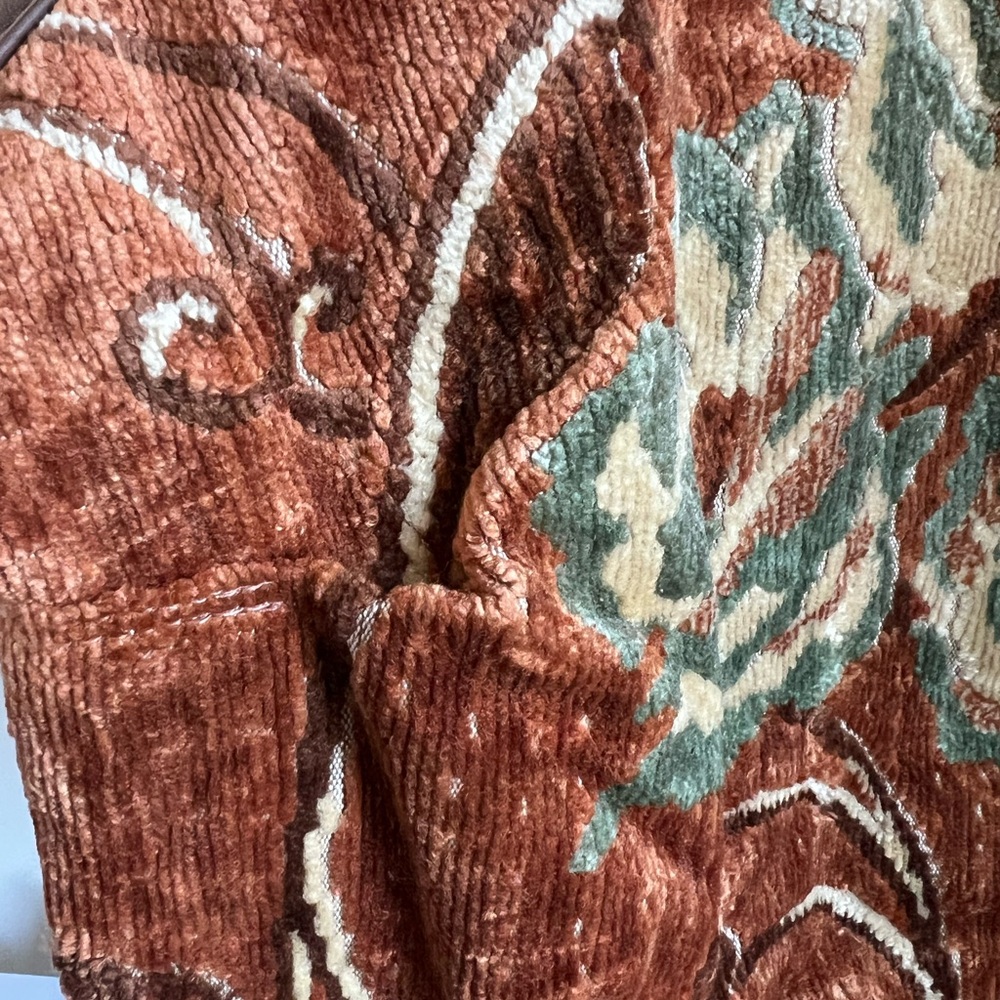 Reby C premium handmade leather and tapestry tote bag - Picture 7 of 12